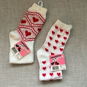 NWT Vintage Valentine’s Day Socks - 2 Pair